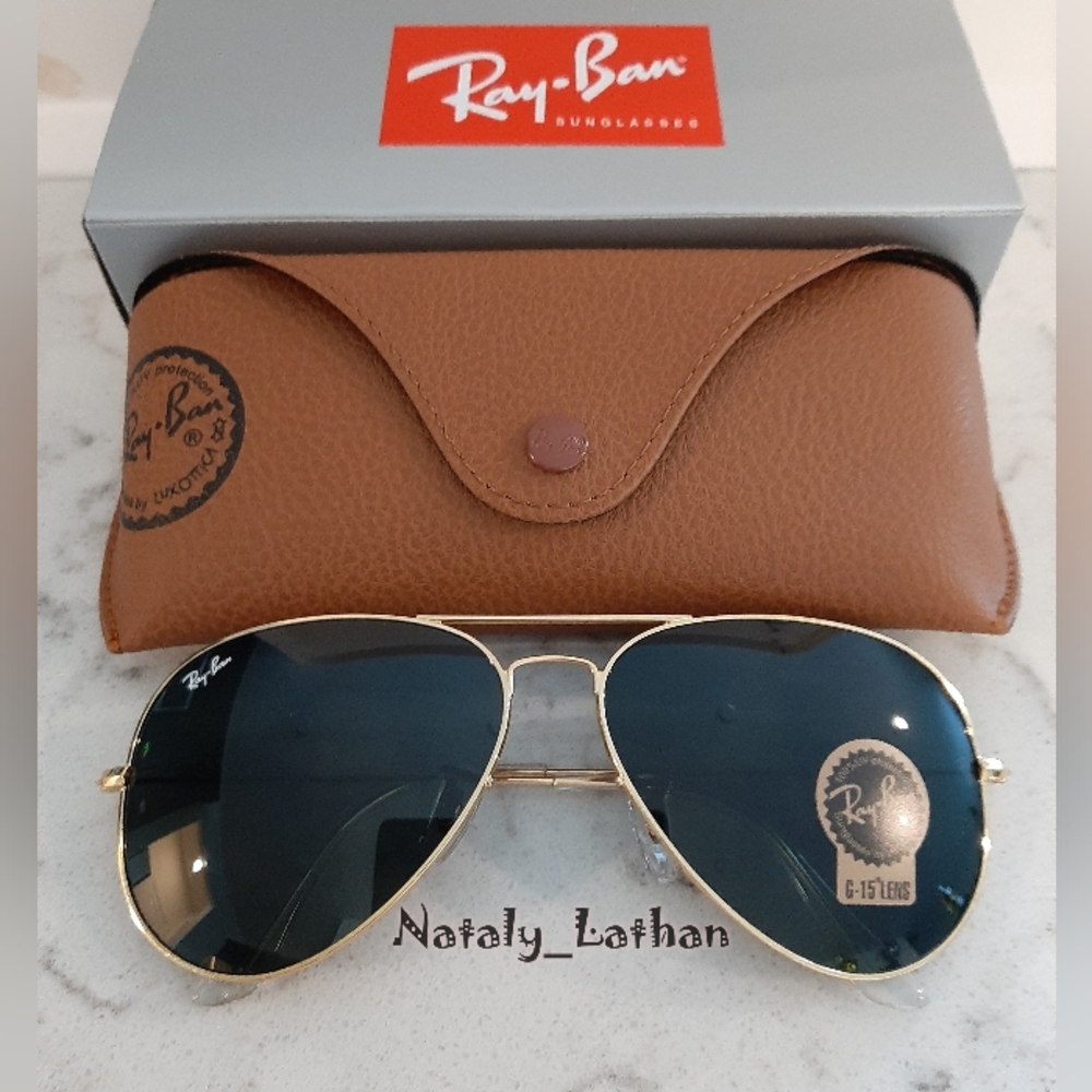 RayBan (Store Display) Aviator Black Lens RB3025 - Picture 3 of 12